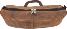 Cashel Distressed Leather Cantle Bag - Rustic Saddle Bag for Trail Riding