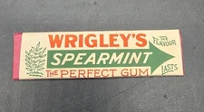 Advertising chewing GUM STICK with wrapper label - WRIGLEY 1900's London 