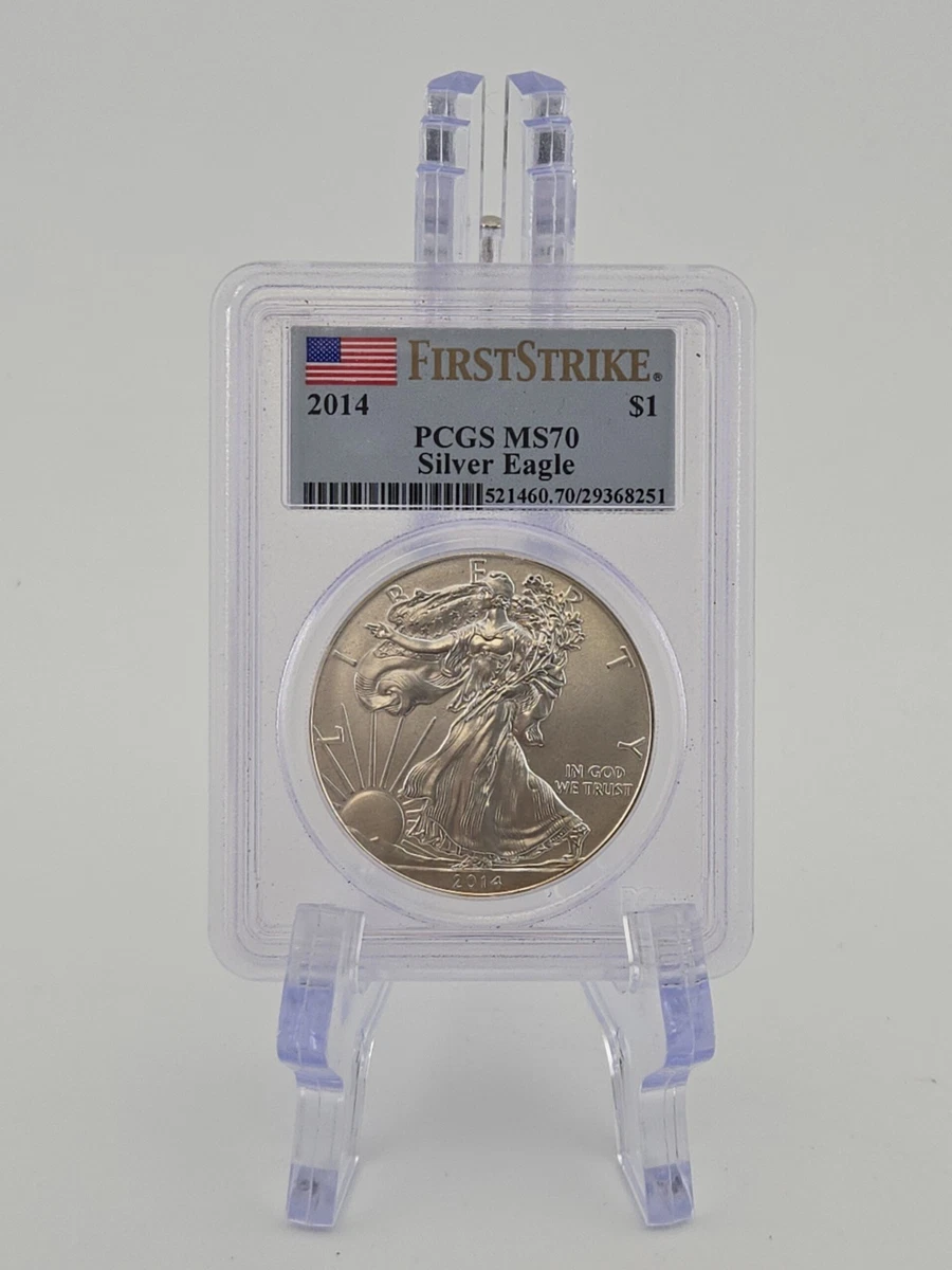 25+ American Eagle MS 70 Graded 2014 Silver Bullion Coins for sale