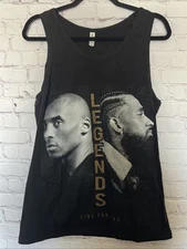 Kobe Bryant Tank Shirt Adult MEDIUM Black Legends Live Forever Nipsey Hussle