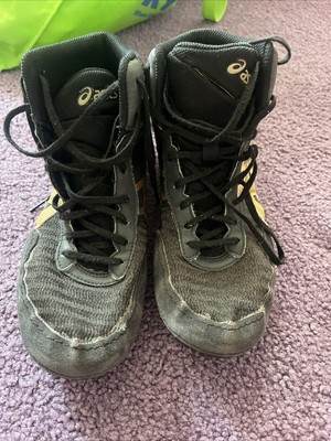 Asics MatControl 2 LE Lite Men\'s Size 13 Wrestling Shoes Black Gold 1081A037 Amazon.com | ASICS Matcontrol 2 Black/White 7.5 D (M  main image 3