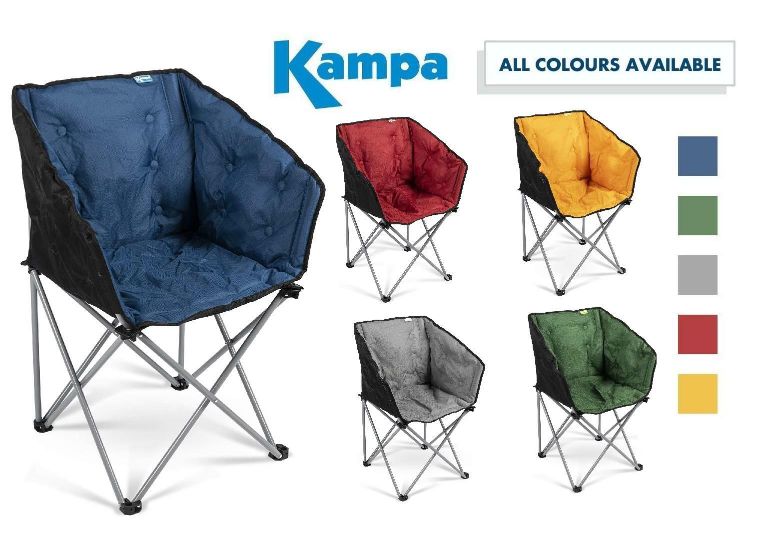 Kampa Tub Chair Padded Camping Caravan Garden Range Of Colours NEW 2022