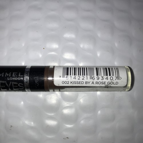 RIMMEL Magnif'Eyes Duo Eye Shadow + Liner 002 KISSED BY A ROSE GOLD uns FLAW - Picture 3 of 5