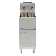 Pitco 35C+S, 2 Basket Floor Tube Fryer