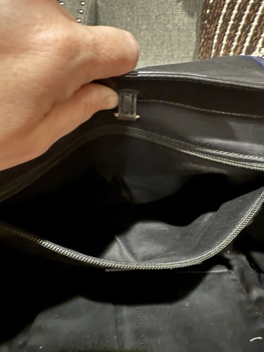*Coach* Tracolla con patta in pelle nera blu legacy usato in ottime condizioni - Foto 21 di 24