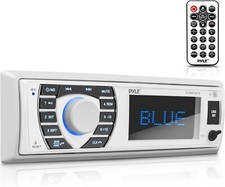 Pyle Marine Bluetooth Boat Car Multimedia Player AM FM MP3 USB Aux  Remote Pyle