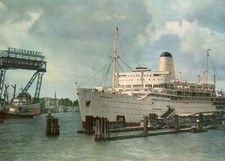 P&O Lines / P&O Cruises ARCADIA seen in Hamburg nice old postcard