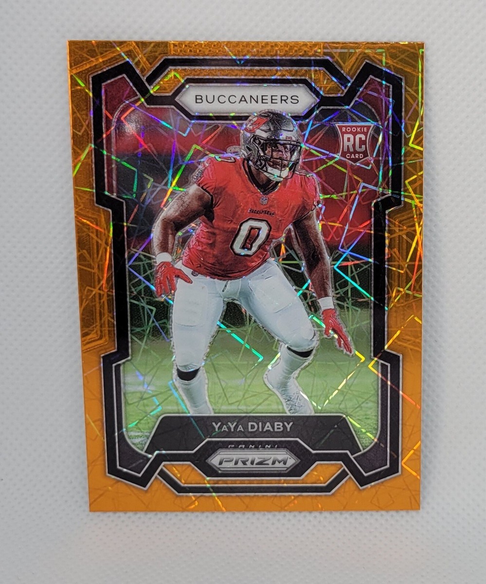 💥 2023 Panini Prizm Orange Lazer Prizm #394 YaYa Diaby RC Tampa