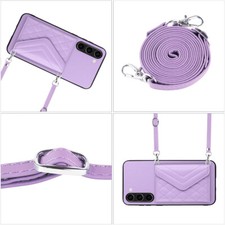 Crossbody Strap Leather Card Wallet Case Bag Cover Women Girl For Various Phone