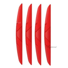 4x Red Car Door Edge Scratch Anti-collision Protector Guard Strip Silicone Trim
