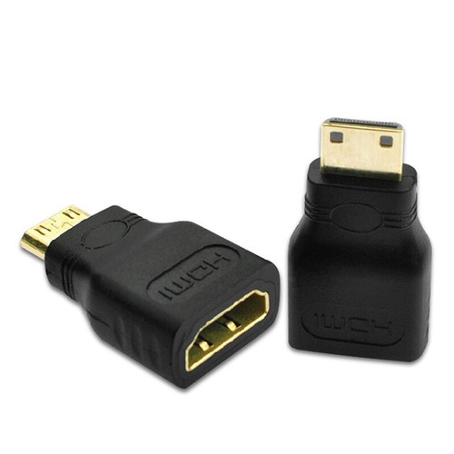 mini hdmi to hdmi adapter gold plated male to female converter for hdtv f-,x - Photo 5/9