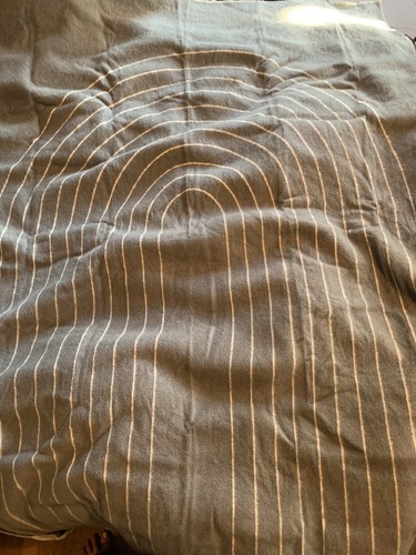 Rumpl Merino Softwool Throw Blanket Pacific Gray Wool Organic Cotton Travel Camp - Picture 3 of 12