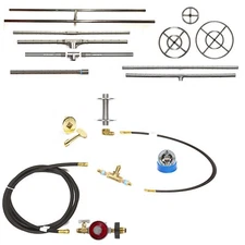 EasyFirePits Deluxe Propane Fire Pit Kit and Choice of Lifetime Warr 316 Burner