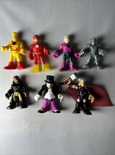 LOT OF 7 Fisher Price Imaginext DC  Super Heroes Figurines