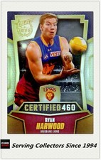 2016 AFL CERTIFIED SERIES CERTIFIED 460 FOIL CARD C23 RYAN HARWOOD-BRISBANE