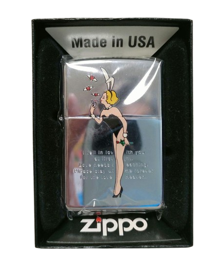NEW! UNUSED! ZIPPO 2000 Limited Model Windy the Varga Girl Bunny 