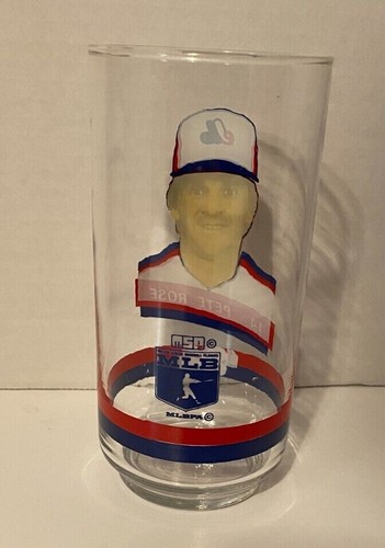 Pete Rose 1984 MLB Montreal Expos Drinking Glass 5.5'' Tall ( 25 ) - Picture 2 of 2