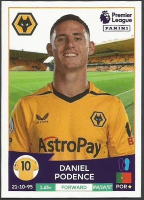PANINI 2023 PREMIER LEAGUE - #624 - WOLVERHAMPTON WANDERERS / PORTUGAL - DANIEL PODENCE