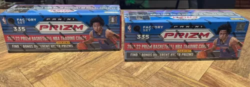 2021-22 PANINI PRIZM NBA BASKETBALL FACTORY SET WITH HYPER PRIZMS 335 CARDS