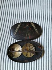 A Rare Georgian Toleware Snuff Box And Early Miniature Scales