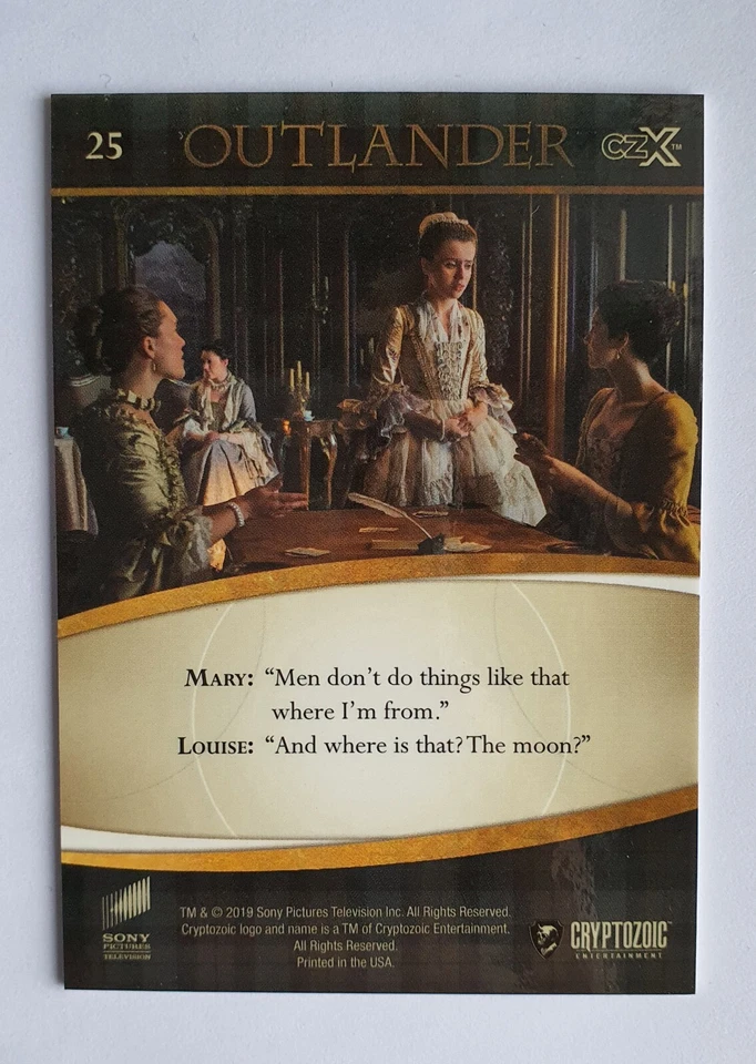 Outlander CZX carte 25 Premium set de base trading card Cryptozoic Rosie Day - Photo 2/2