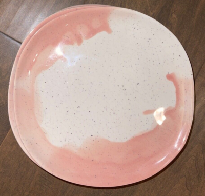 West Elm Seaside Melamine Misty Rose Speckle Pink 10-1/2
