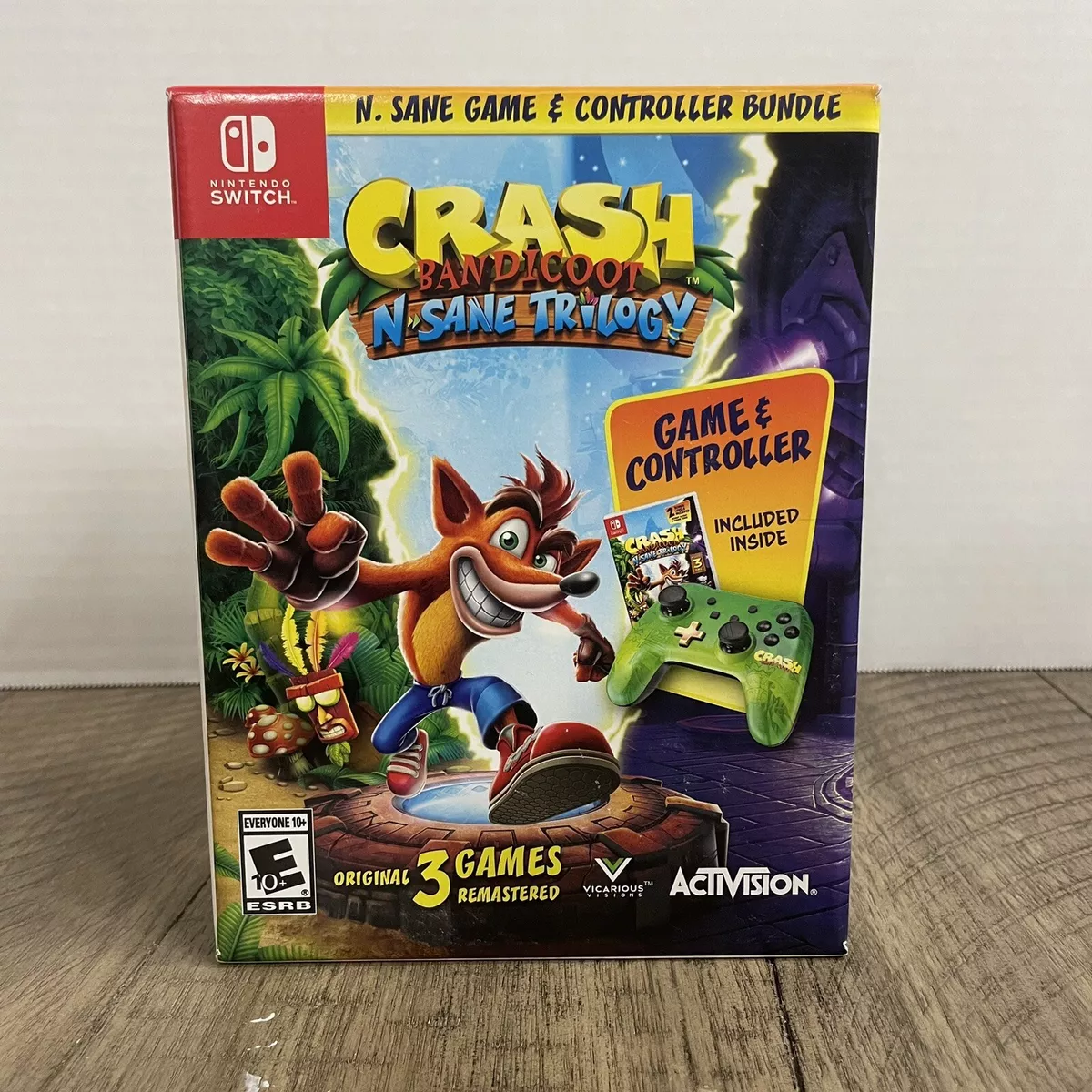 NEW Crash Bandicoot N Sane Trilogy Nintendo Switch Controller Bundle Sealed