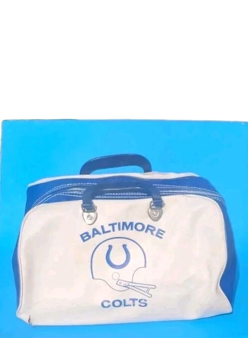 Vintage 1970's Baltimore Colts (Indianapolis) Vinyl Gym Duffle Bag NFL - Image 2 of 4