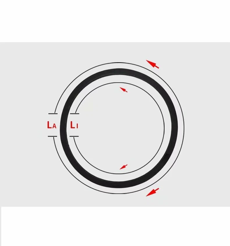 A 2362 Li Inside Circumference 13mm Width 8mm Height Rubber V-Belt Wrapped Black - Image 2 of 4
