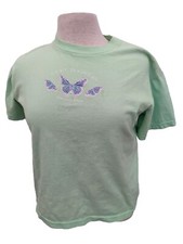 Vtg Rocky Mountain National Park Prairie Mountain Tshirt Butterfly Girls 14/16