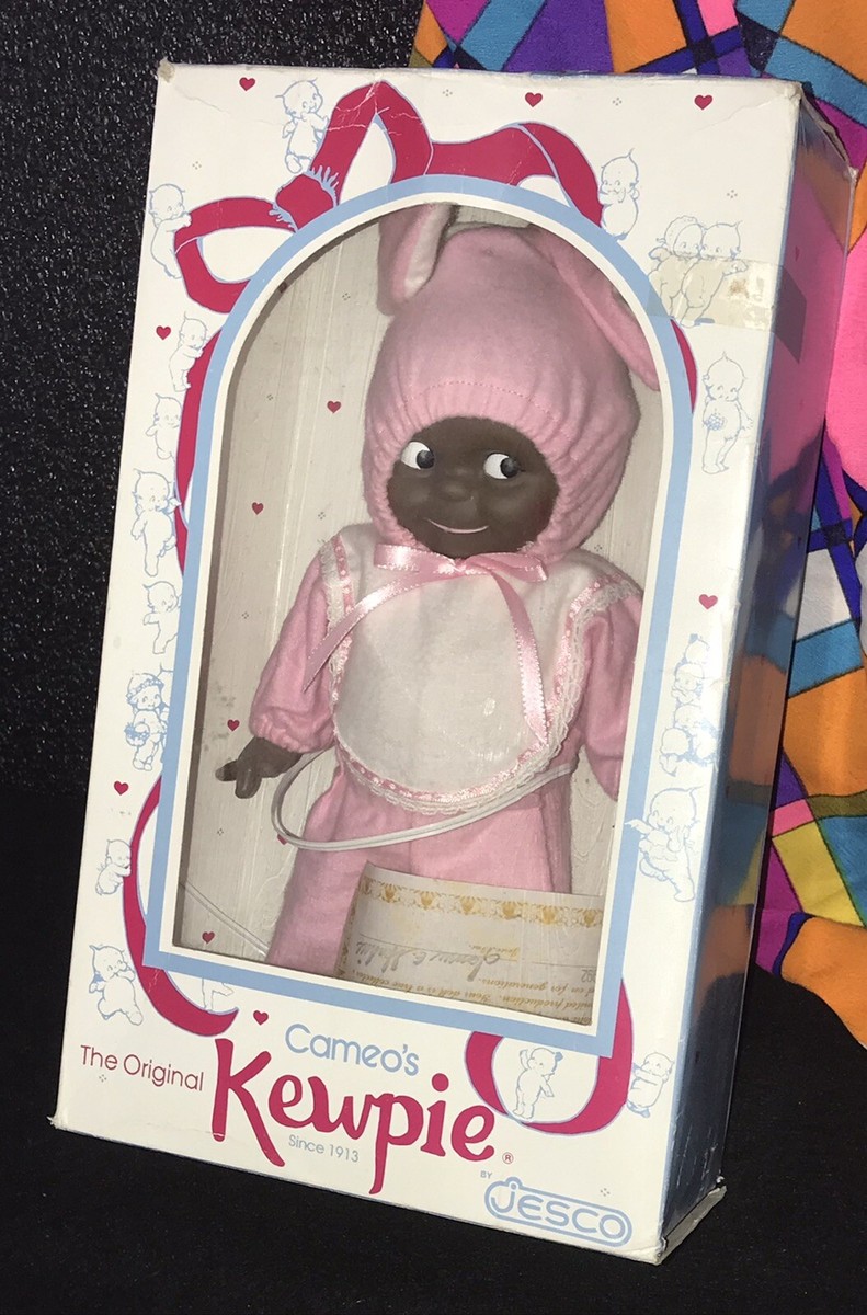 KEWPIE DOLL, CAMEO'S ORIGINAL, AA, IN PINK BUNNY PJ'S, 1992, IN