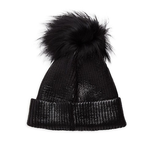 New Womens Adrienne Landau Real Fox Fur 