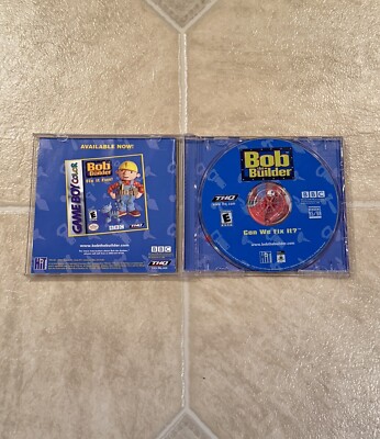Vintage Bob the Builder: Can We Fix It? PC Game 2001 Windows 95/98 Instrctns Too