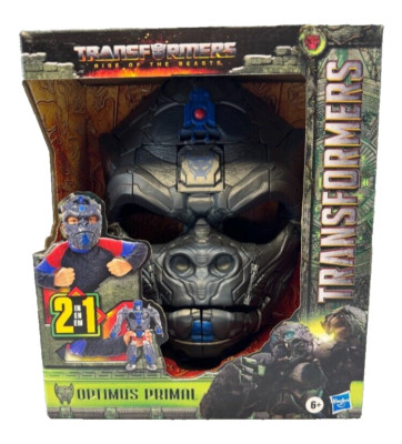 Transformers Rise of the Beasts Optimus Primal 2 in 1 Converting Mask