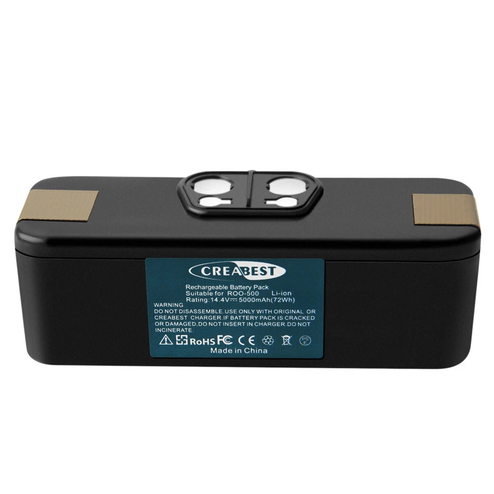 14.4V 5000mAh Li-ion Akku für iRobot Roomba 500 870 760 780 960 980 R3 Series - Bild 2 von 4