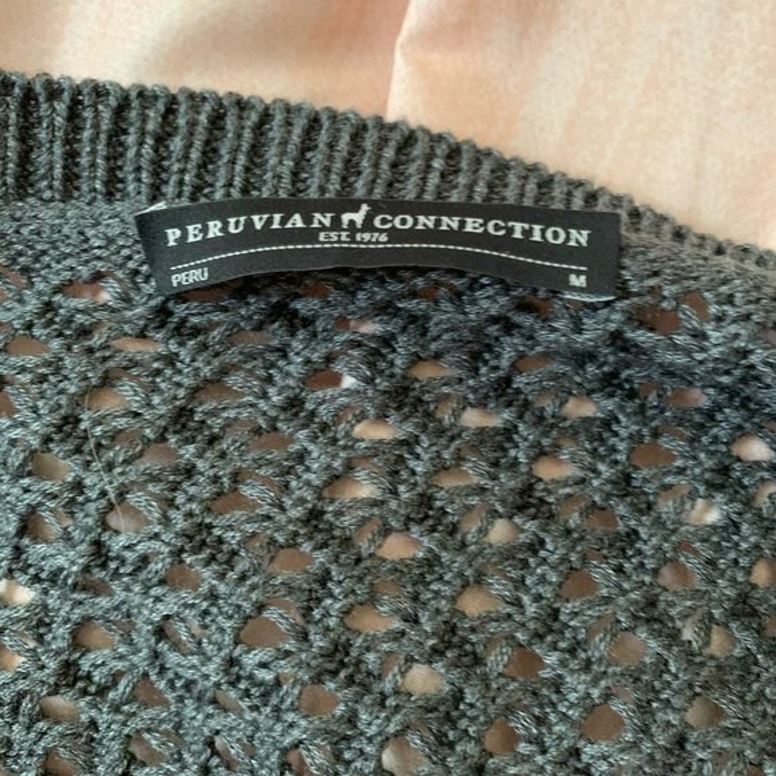 Peruvian connection gray tunic sweater - image 5