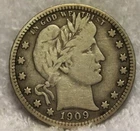 1909D barber quarter