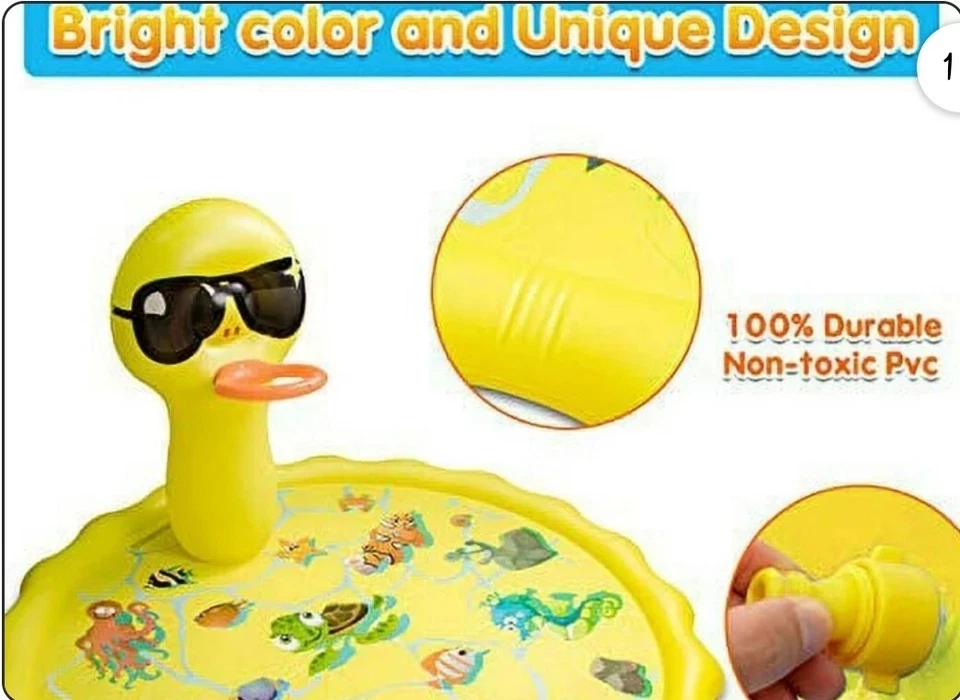 Aywewii Splash Pad & Sprinkler for Kids & Toddlers Play Inflatable Mat - Image 2 of 4