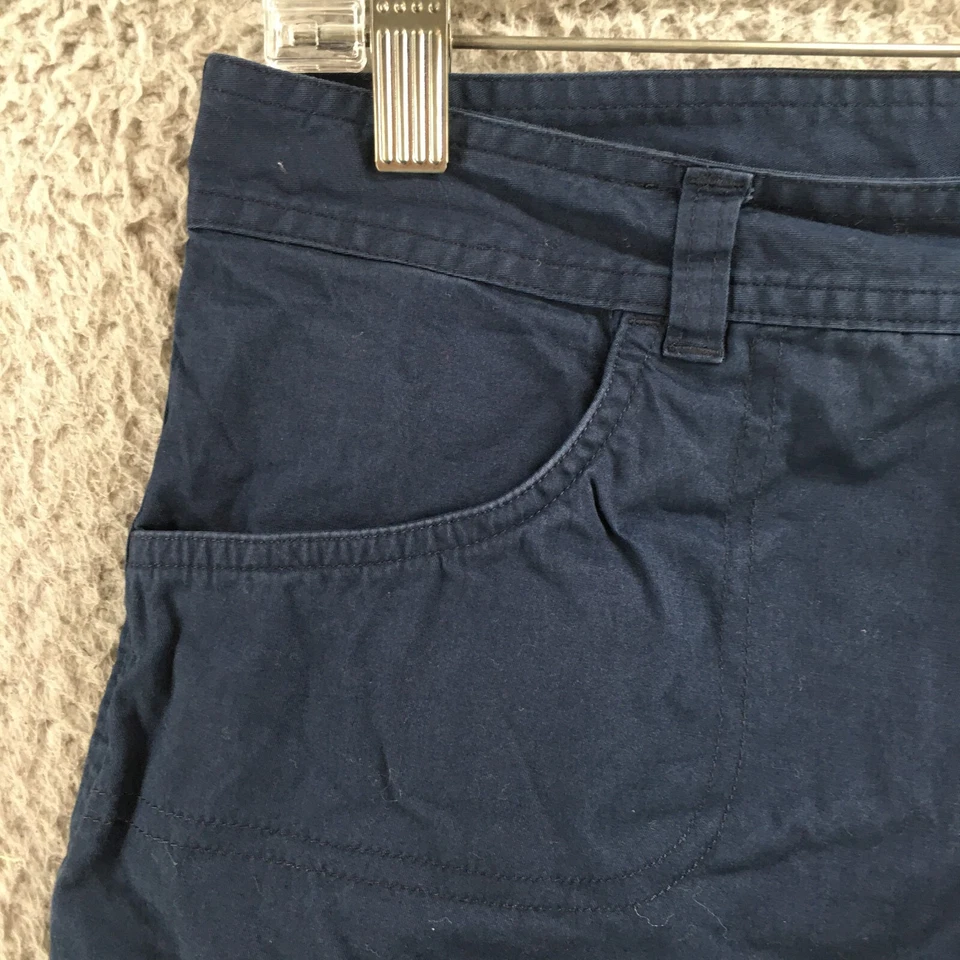 Cabelas Cargo Shorts Womens 8 (actual 32x5) Blue Cotton Blend Mid Rise Zip Fly - Image 4 of 4