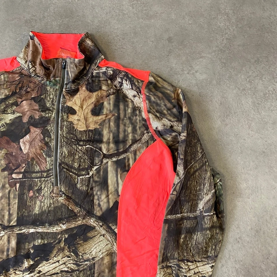 Sudadera Real Tree para mujer XL 1/2 cremallera camuflaje ropa deportiva jersey, verde Foto 2 de 4