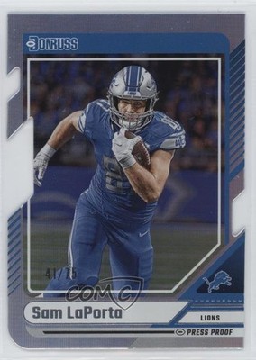 2024 Panini Donruss Silver Press Proof Die-Cut 41/75 Sam LaPorta #213 0u9t