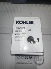 Paces Wall Mounted J-Hook Robe Hook in Matte Black