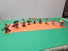 Lot of 9 Vintage Disney 1991 Kelloggs Cereal Duck Tales Goof Troop Toy Figures