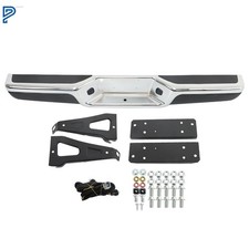 Chrome Rear Step Bumper Assembly For Dodge Dakota 1997-2003 2004 Steel Wbracket