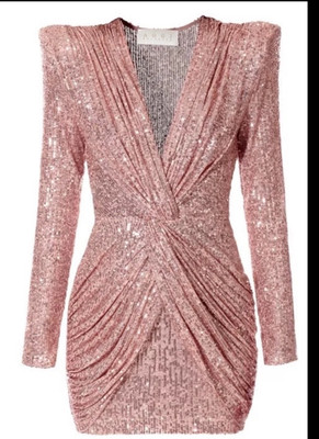 Aggi dress  Selected Jennifer Rose Cloud Mini Sequin Dress Size M