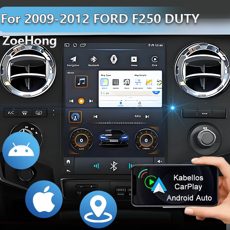 For Ford F250 F350 Super Duty 9.7" Car Stereo CarPlay Android 13 Radio GPS Navi - Image 2 of 4