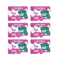 6 Count 1GB Micro SD C4 Memory Card Camera Tablet, Smartphone Adapter Bundle