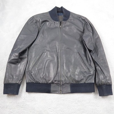 Levis Lederjacke Herren Gr. M Biker Trucker Kurzmantel Echt Ziegenleder Übergang