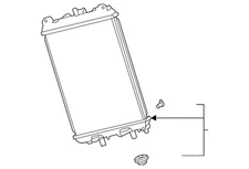Genuine GM Engine Auxiliary Radiator 23429489