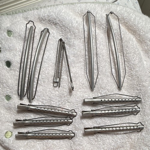 Vintage Aluminum Perm and Wave Hair Rollers From Early 1900s